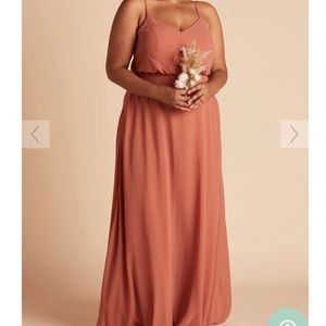 Birdy grey 2X terracotta Gwennie bridesmaids dress